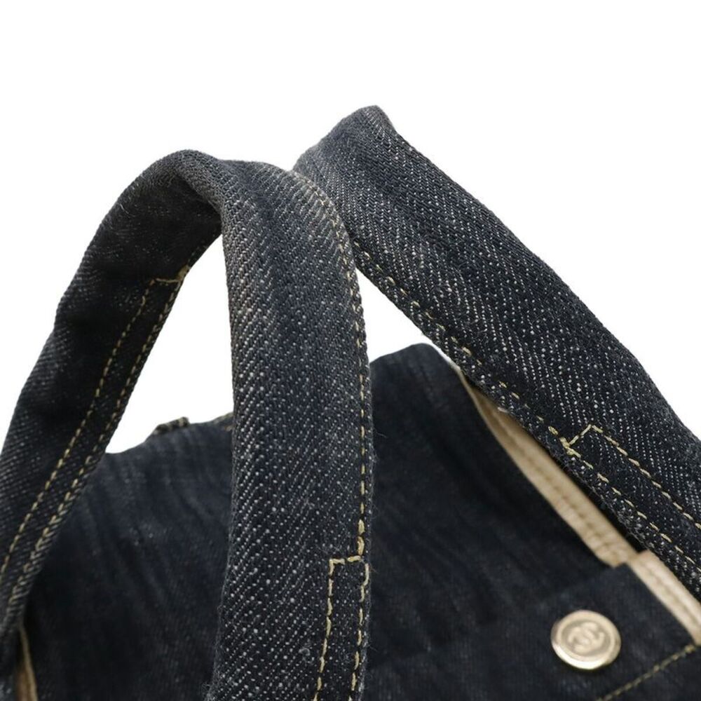 Chanel Denim Coco Mark Tote Bag - Picture 6 of 9